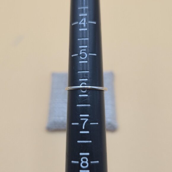 Size 6 Sterling Silver Round Cubic Zirconia With Opal Accents Ring A5884 - Picture 7 of 9